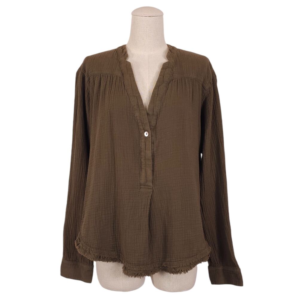 Free People Changing Horizons Pullover Olive Green Sz Small